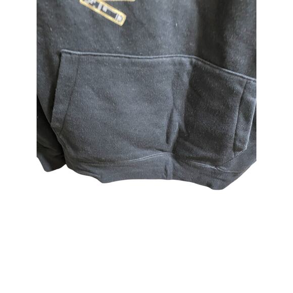 Woman’s Black 2017 North Face Large W Foil Jumbo Logo Hoodie W Pocket NWT READ - Picture 9 of 16